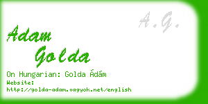 adam golda business card